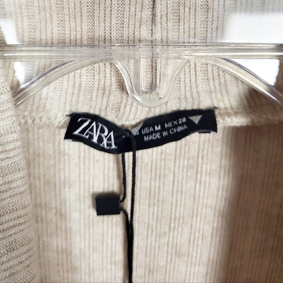 ZARA ribbed high neck top NWT - Picture 4 of 6